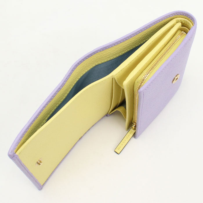 GUCCI GU91309 Medium Double G Folded wallet leather/Medium purple Women