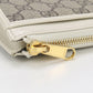 GUCCI 644459 L-shaped zipper wallet Gucci Horsebit 1955 PVC/leather white Women