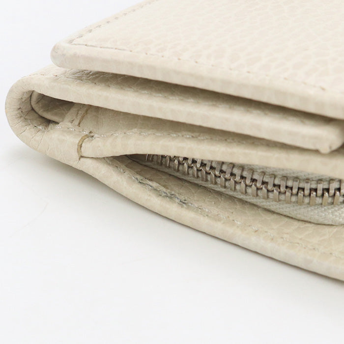 GUCCI 644407 tri-fold wallet GG Marmont Compact wallet leather ivory Women