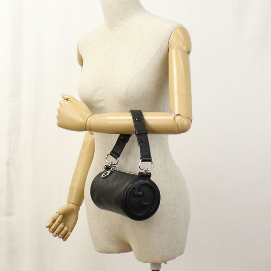GUCCI 760170 Blondy Handbag leather black Women