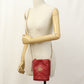 GUCCI 575163 Shoulder Bag GG Marmont Small bucket bag leather Red Women