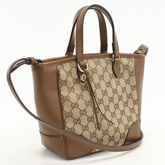 GUCCI 449241 Handbag GG canvas 2WAYTote Bag GG canvas beige Women