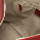GUCCI 449732 one belt Micro Guccisima leather/One Shoulder Bag Red Women
