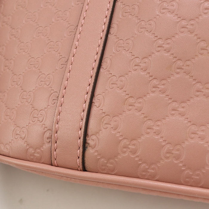 GUCCI 449654 2WAY Micro Guccisima Handbag leather pink Women
