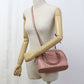 GUCCI 449654 2WAY Micro Guccisima Handbag leather pink Women