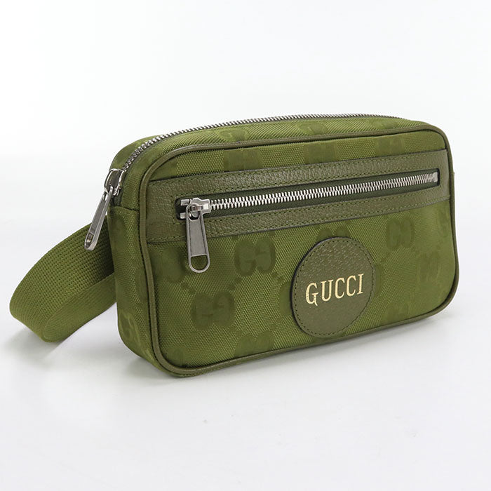 GUCCI 631341 Belt bag Off the grid body bag Nylon/Belt bag green mens