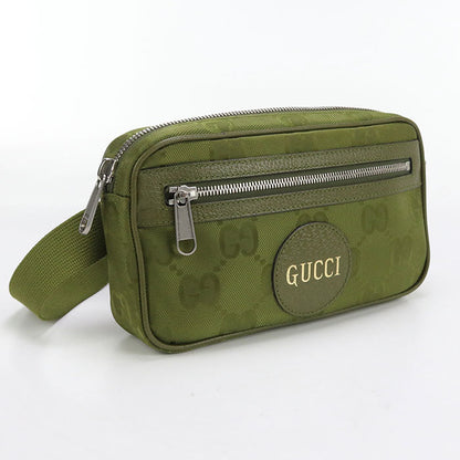 GUCCI 631341 Belt bag Off the grid body bag Nylon/Belt bag green mens