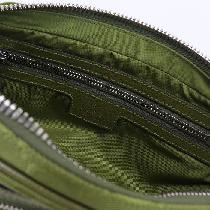 GUCCI 631341 Belt bag Off the grid body bag Nylon/Belt bag green mens