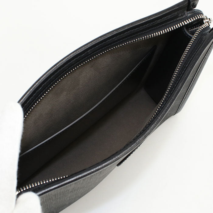 GUCCI 672956 Interlocking G Clutch bag GG Supreme black mens