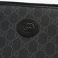 GUCCI 672956 Interlocking G Clutch bag GG Supreme black mens