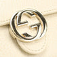 GUCCI 615525 CAO0G 9522 Bi-fold wallet Tallarcalf Interlocking G W Hook Wallet leather white Women