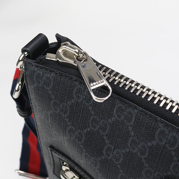 GUCCI 474137 K5RLN 1095 Shoulder Bag Messenger bag GG Supreme black mens