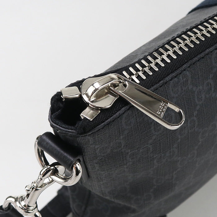 GUCCI 474139 GG Supreme Diagonal shoulder bag GG Supreme black mens