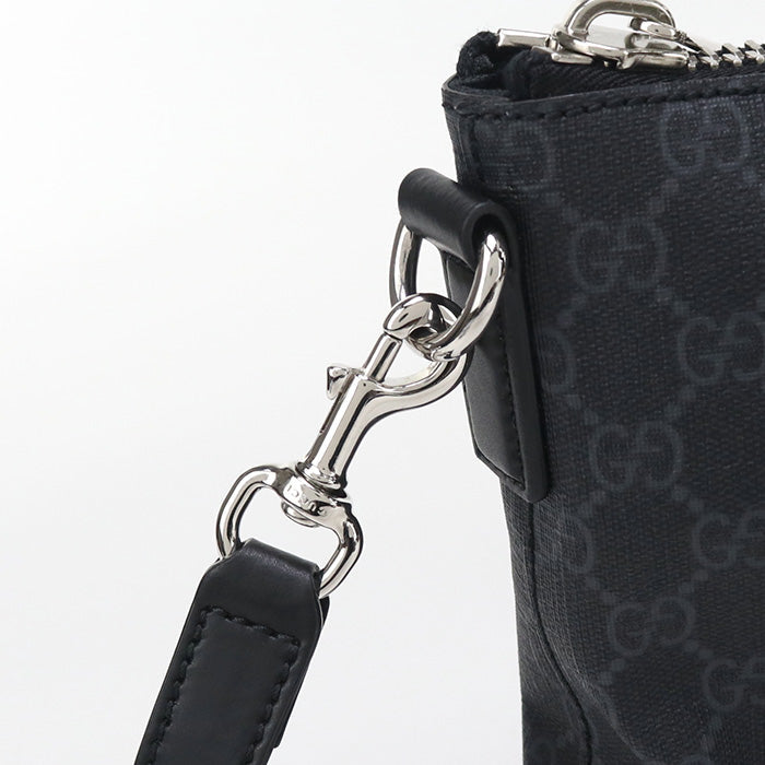 GUCCI 474139 GG Supreme Diagonal shoulder bag GG Supreme black mens