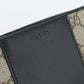 GUCCI 451249  GG Supreme PurseZip Around PVC/leather beige Women