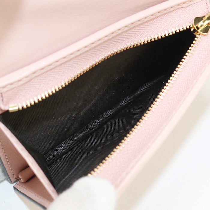 GUCCI 723786 Card Case wallet GG matelasse Folded wallet leather pink Women