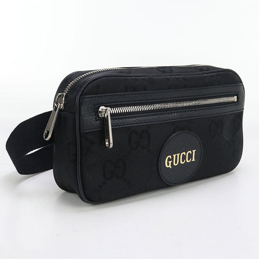 GUCCI 631341 Belt bag Off the grid body bag Nylon black mens