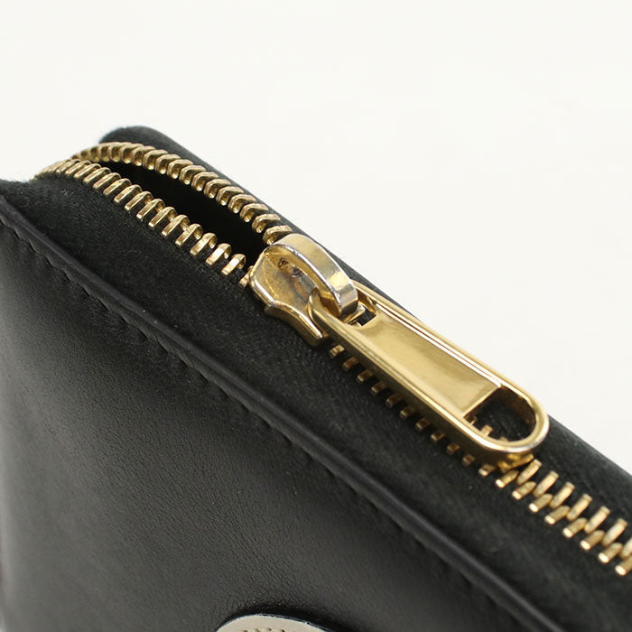 GUCCI 658839 0QGCG 1089 Long Wallet Zipper Wallet leather black mens(unisex)