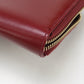 GUCCI 621889 Long wallet Gucci Horsebit 1955 Zipper wallet leather Red Women