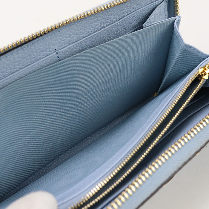 GUCCI 570661 Zip around wallet Zumi PurseZip Around leather blue Women