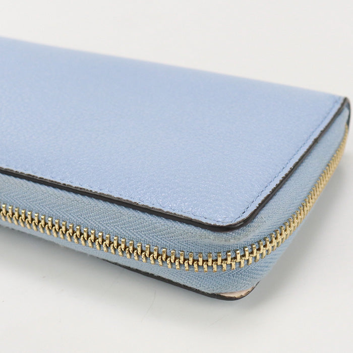 GUCCI 570661 Zip around wallet Zumi PurseZip Around leather blue Women
