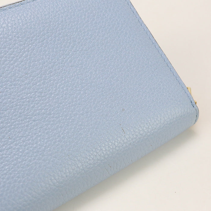 GUCCI 570661 Zip around wallet Zumi PurseZip Around leather blue Women