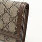 GUCCI 523153 Long wallet with double fold coin purse GG Supreme beige Women