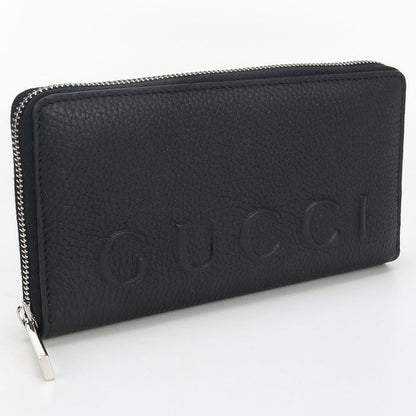 GUCCI 835120 AAE1W 1000 Zip around wallet GUCCI logo Purse leather Black mens