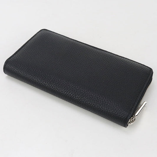 GUCCI 835120 AAE1W 1000 Zip around wallet GUCCI logo Purse leather Black mens
