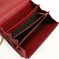 GUCCI 401232 GG Marmont Chain wallet leather Red Women