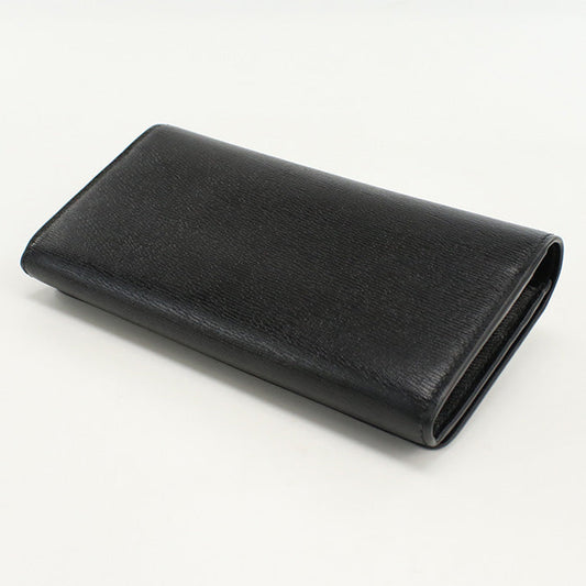 GUCCI 772638 wallet script Long wallet with double fold coin purse black Women
