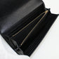 GUCCI 772638 wallet script Long wallet with double fold coin purse black Women