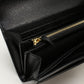 GUCCI 772638 wallet script Long wallet with double fold coin purse black Women