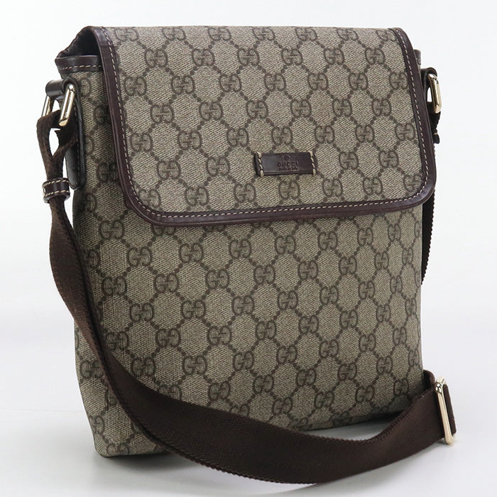 GUCCI 223666 GG Supreme Diagonal shoulder Bag GG Supreme Canvas beige Women