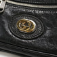 GUCCI 575857 Belt bag Interlocking G body bag leather black mens