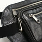 GUCCI 575857 Belt bag Interlocking G body bag leather black mens