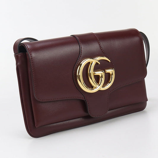 GUCCI 550129 GG Marmont Diagonal shoulder bag Shoulder Bag leather red Women