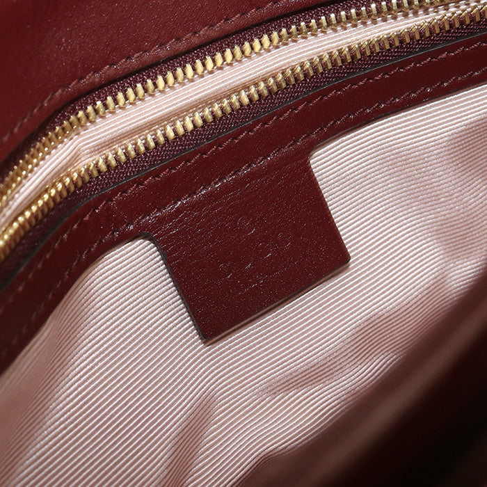 GUCCI 550129 GG Marmont Diagonal shoulder bag Shoulder Bag leather red Women