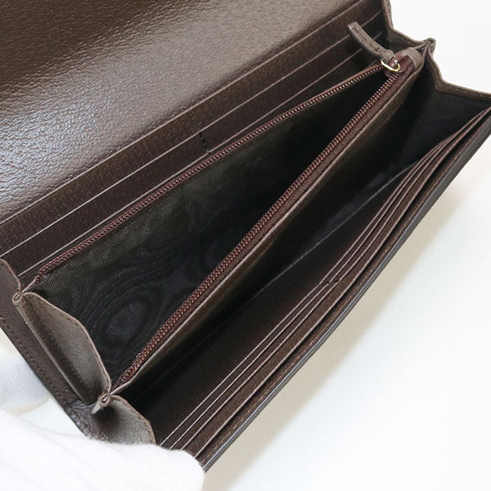 GUCCI 523153 96IWG 8745 GG Continental Wallet Ofidia Long wallet beige Women