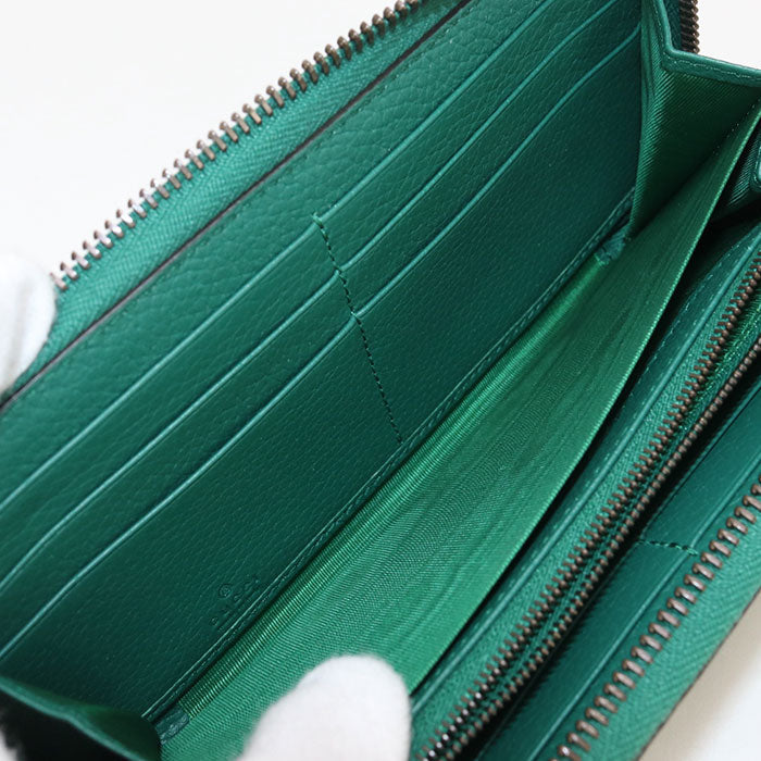 GUCCI GU95080 Zip around wallet With bamboo PurseZip Around leather green Women