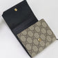 GUCCI 598587 Bicolor Medium Wallet Double G Folded wallet GG Supreme beige Women