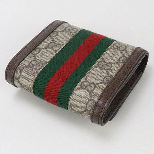 GUCCI 598662 96IWG 8745 GG Ofidia Folded wallet GG Supreme/leather beige Women