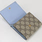 GUCCI 598587 Bicolor Medium Wallet Double G Folded wallet GG Supreme white Women