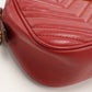GUCCI 447632 Shoulder Bag GG Marmont Small ChainShoulder Bag leather Red Women