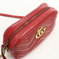 GUCCI 447632 Shoulder Bag GG Marmont Small ChainShoulder Bag leather Red Women