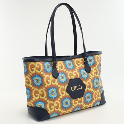 GUCCI 676681 Tote Bag Ofidia Shoulder Bag PVC Navy Women