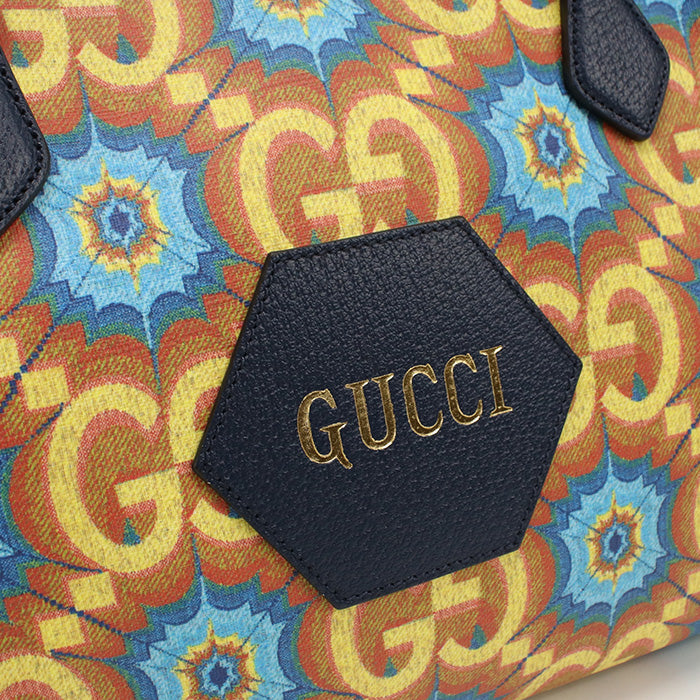 GUCCI 676681 Tote Bag Ofidia Shoulder Bag PVC Navy Women