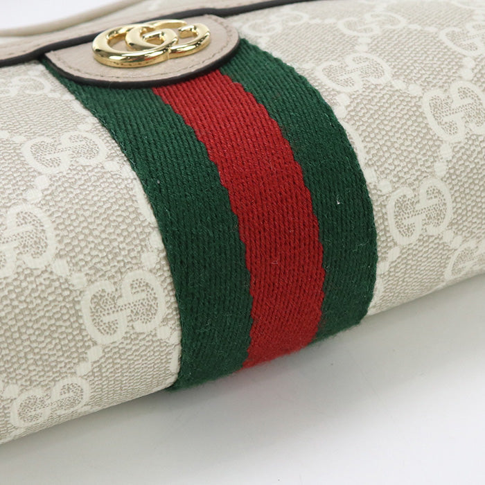 GUCCI 816359 2ZGMN 9643 Ofidia Diagonal Shoulder Bag GG Supreme white Women