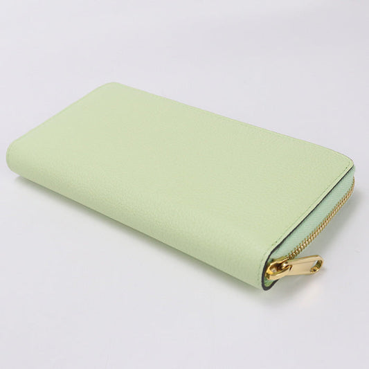 GUCCI 658691 Zip around wallet Gucci Logo PurseZip Around leather Women Green