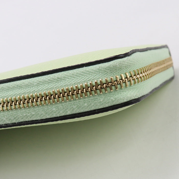 GUCCI 658691 Zip around wallet Gucci Logo PurseZip Around leather Women Green